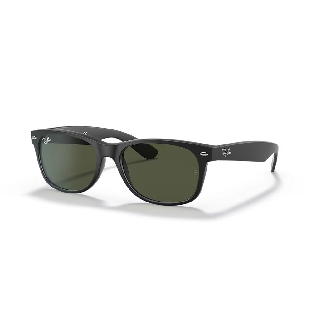 Picture of Ray-Ban New Wayfarer Black Matte Frame - Green Lens