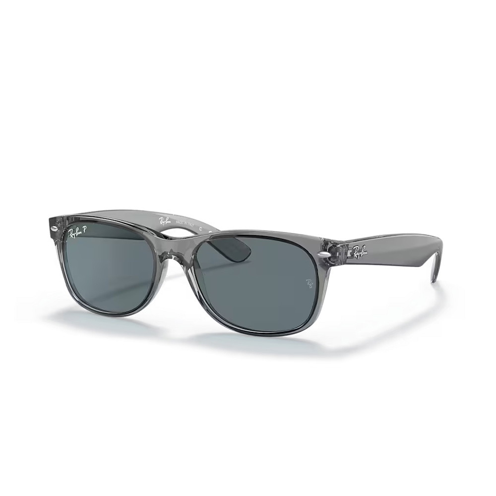 Picture of Ray-Ban New Wayfarer Classic Polished Grey Transparent - Blue