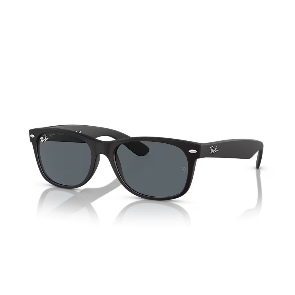 Picture of Ray-Ban New Wayfarer Classic Rubber Black Frame - Blue Lens