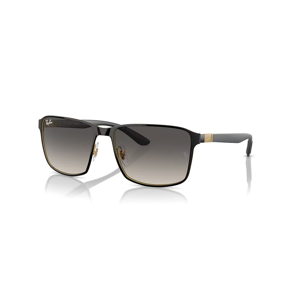 Picture of Ray-Ban RB3721 Sunglasses - Black/Gold, Grey Gradient Lenses