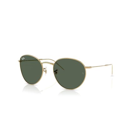 Picture of Ray-Ban Round Reverse Sunglasses-Arista Gold Frame/Green Lense