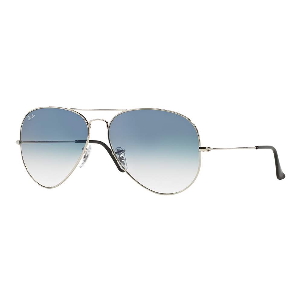 Picture of Ray-Ban Aviator Sunglasses with Light Blue Gradient Lens