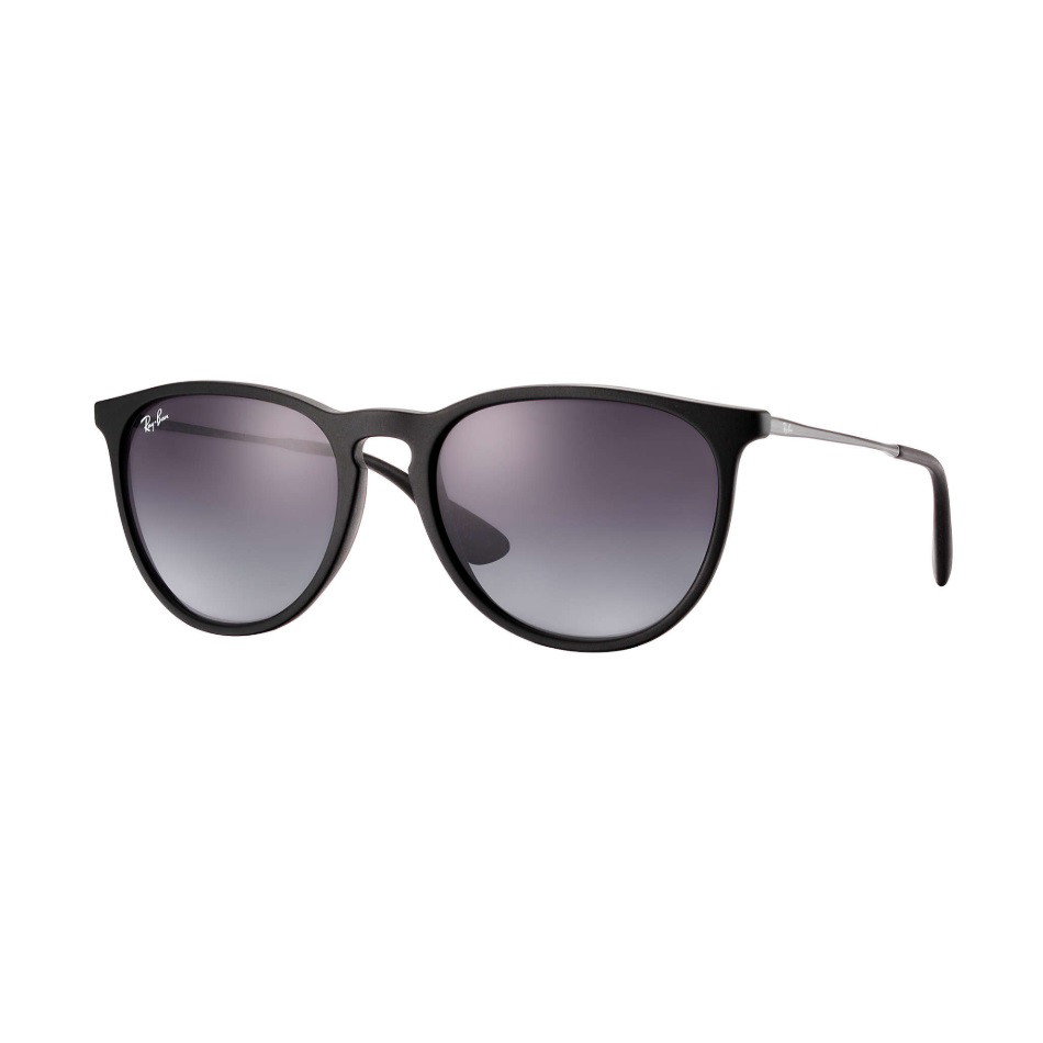Picture of Ray-Ban Erika Sunglasses with Black Frame and Grey Lenses