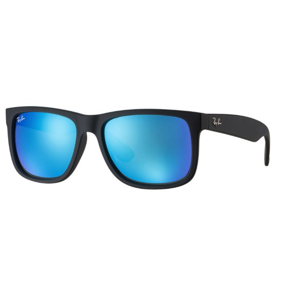 Picture of Ray-Ban Justin Color Mix - Black Frame/Blue Mirror Lens