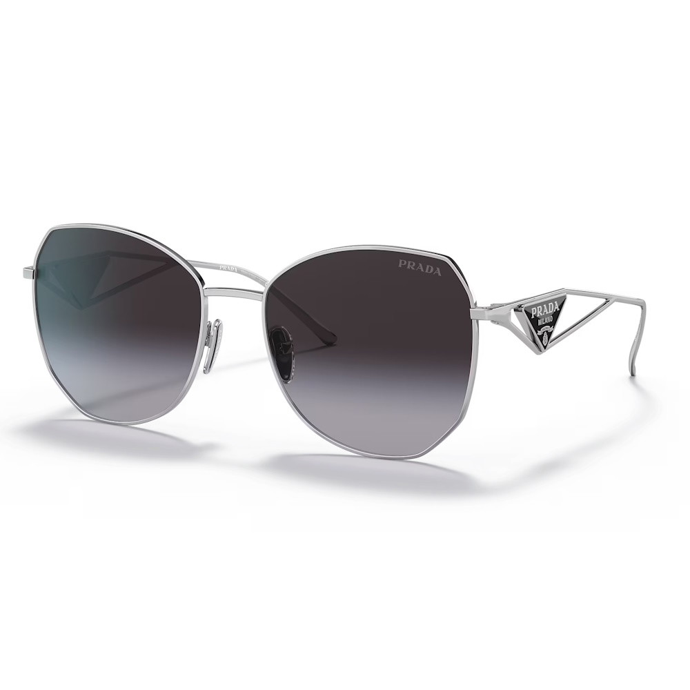 Picture of Prada Irregular Sunglasses - Silver/Grey Gradient