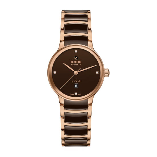 Picture of Rado Centrix Auto 30.5mm Watch with 4 Diamonds - Brown