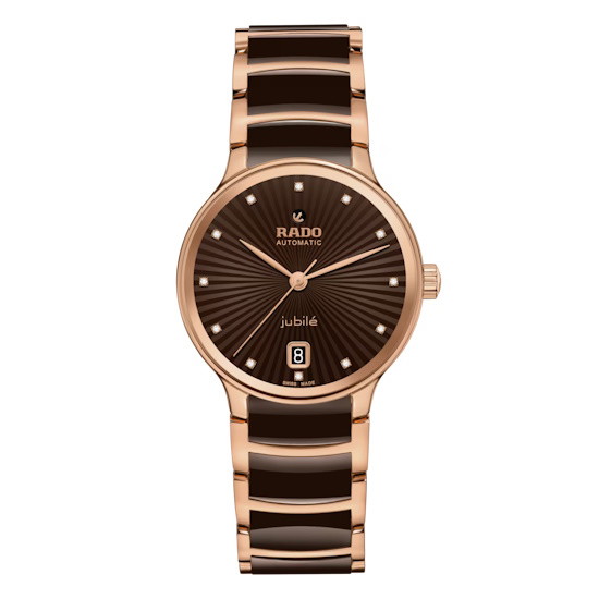 Picture of Rado Centrix Automatic Diamonds Watch with Brown Dial
