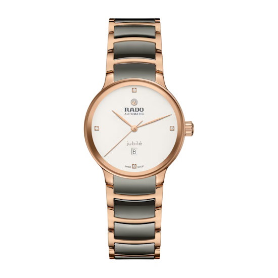 Picture of Rado Centrix Automatic Watch with 4 Diamonds, White Dial
