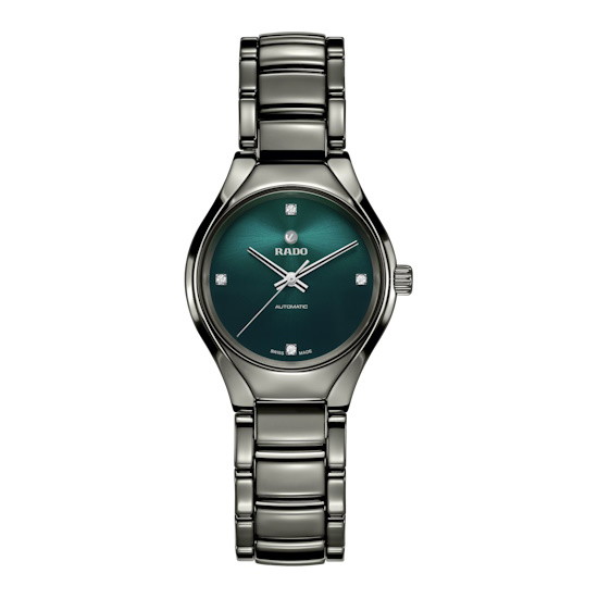 Picture of Rado True Round Automatic Diamonds Watch with Green Dial