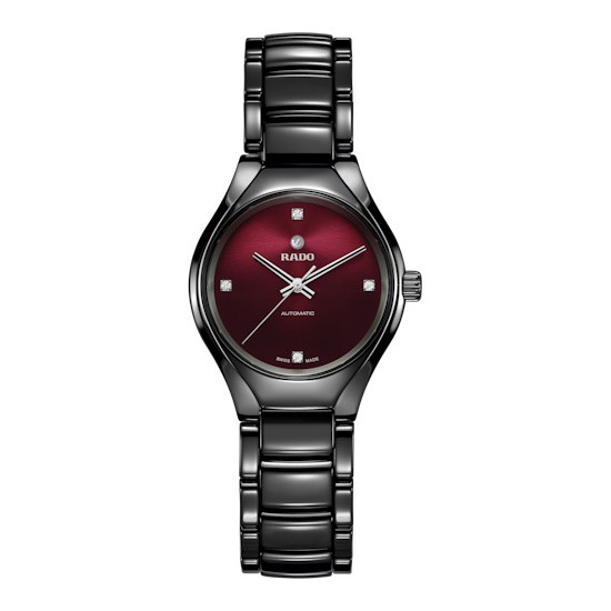 Picture of Rado True Round Automatic Diamonds Watch with Red Dial