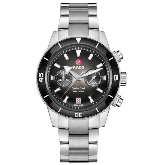 Picture of Rado Captain Cook Automatic Chronograph Watch with Black Dial