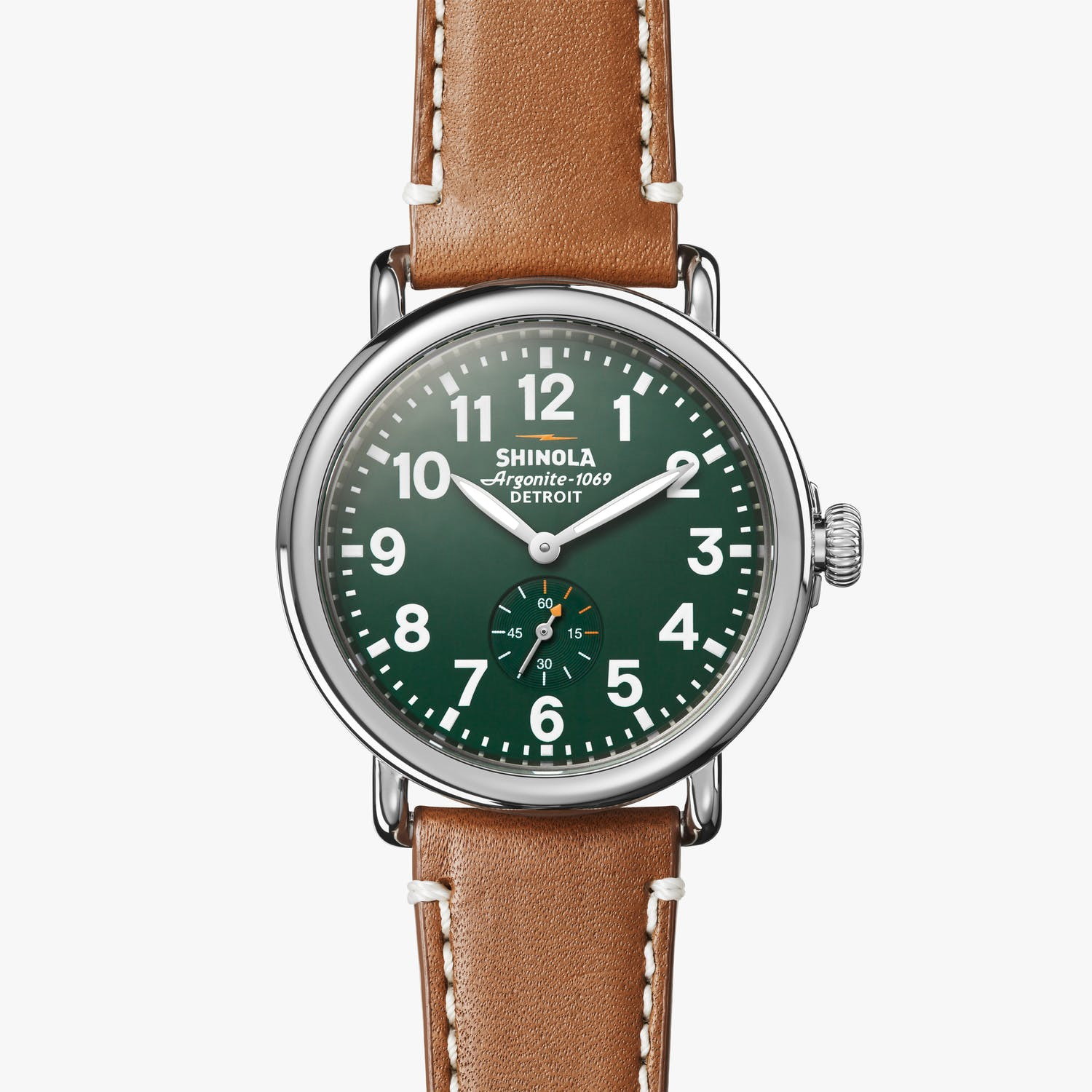 Picture of Shinola 41mm Runwell Watch - Green/Brown