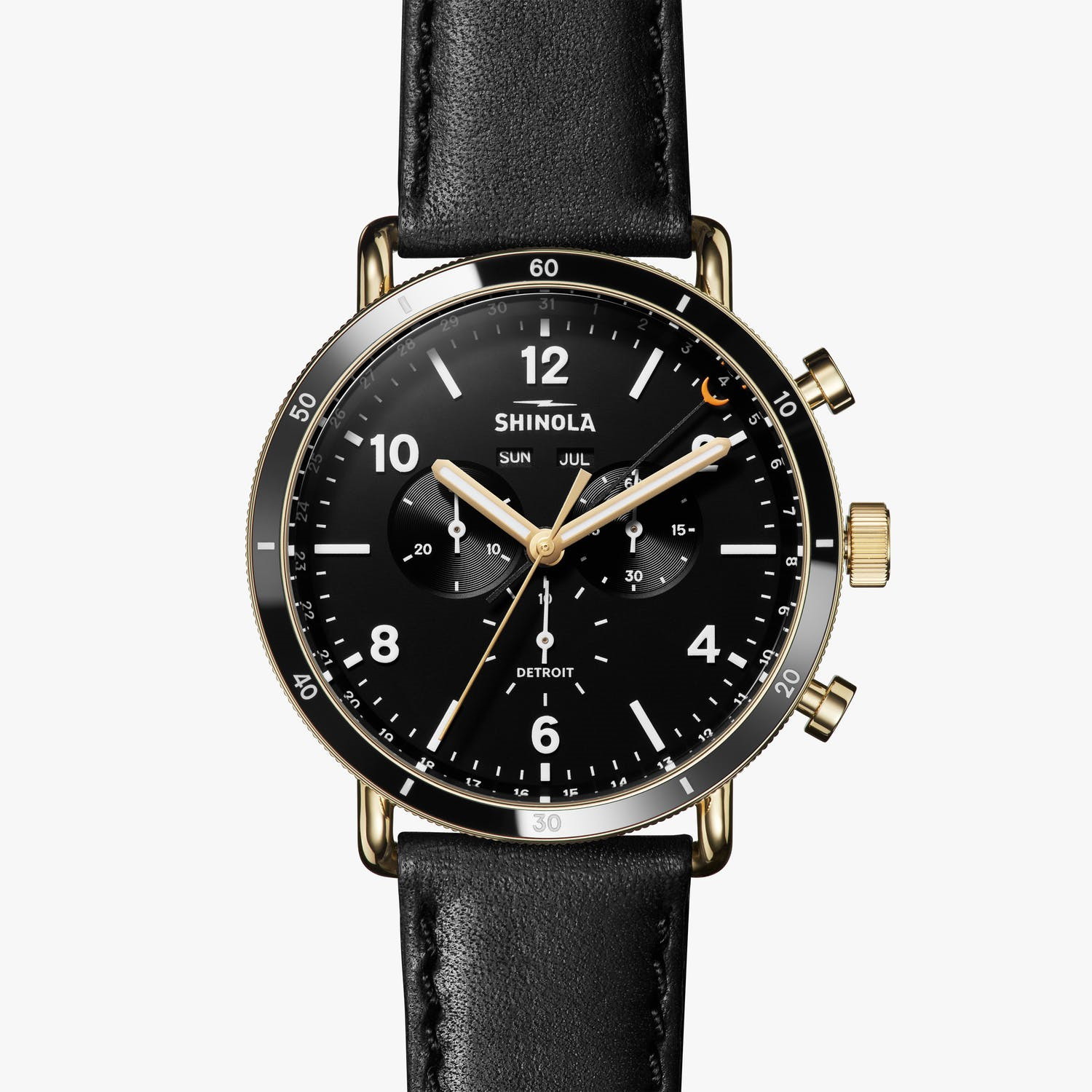 Picture of Shinola 45mm Canfield Sport Watch - Black/Black