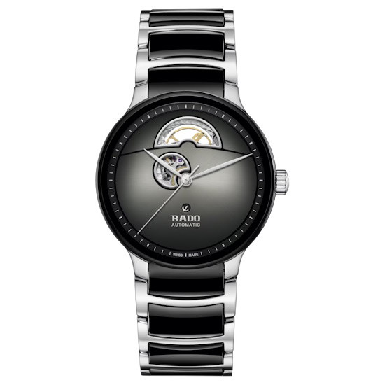 Picture of Rado Centrix Automatic Open Heart Watch with Black Dial