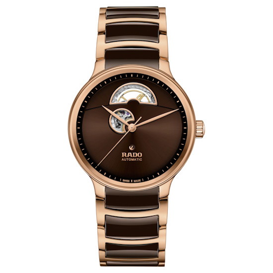 Picture of Rado Centrix Automatic Open Heart Watch with Brown Dial