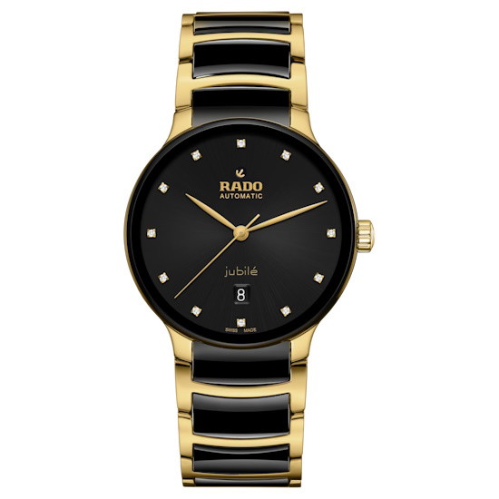 Picture of Rado Centrix Automatic Watch with 12 Diamonds, Black Dial
