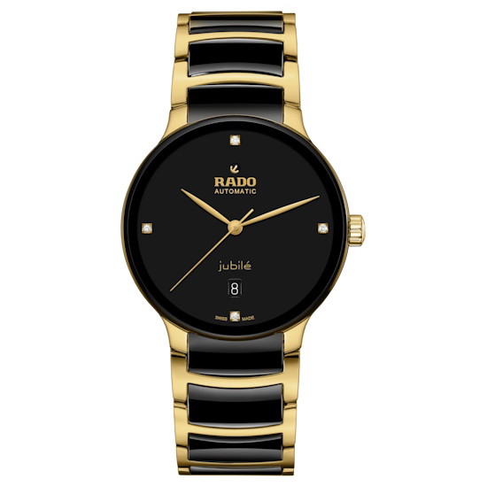 Picture of Rado Centrix Automatic Watch with 4 Diamonds, Black Dial