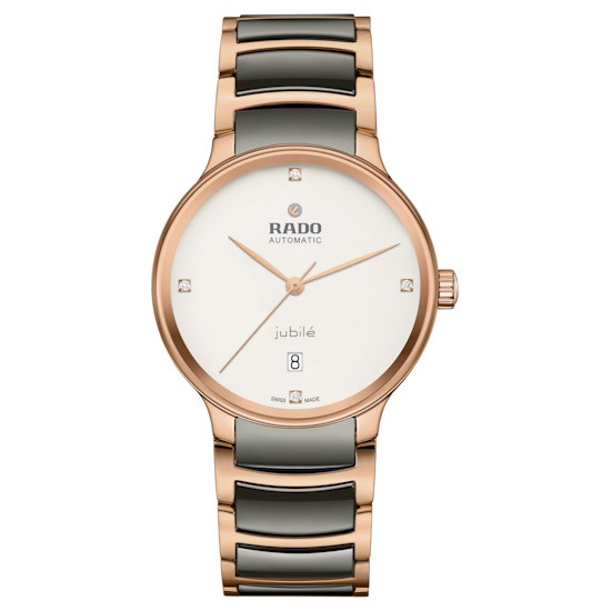 Picture of Rado Centrix Automatic Watch with 4 Diamonds, White Dial