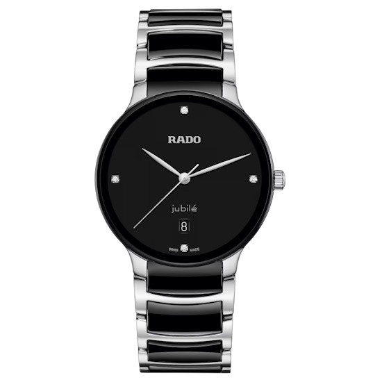 Picture of Rado Centrix Watch with 4 Diamonds, Black Dial