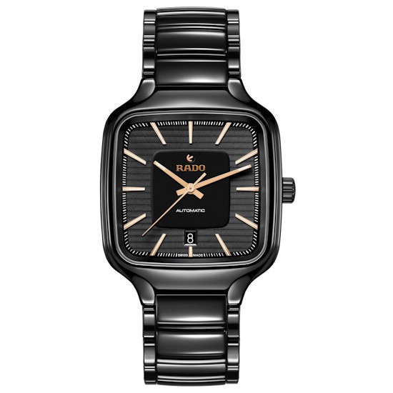 Picture of Rado True Square Automatic Watch with Black High-Tech Ceramic