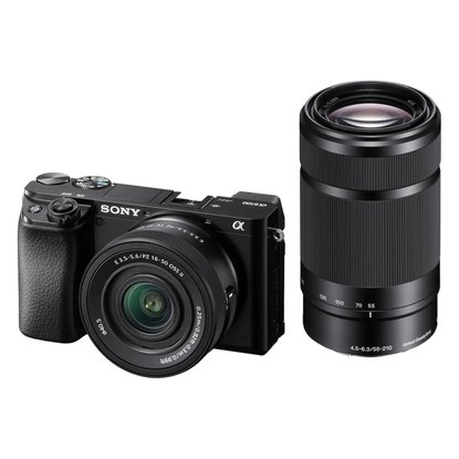 Picture of Sony A6100 Mirrorless Camera with 16-50mm and 55-210mm Lenses