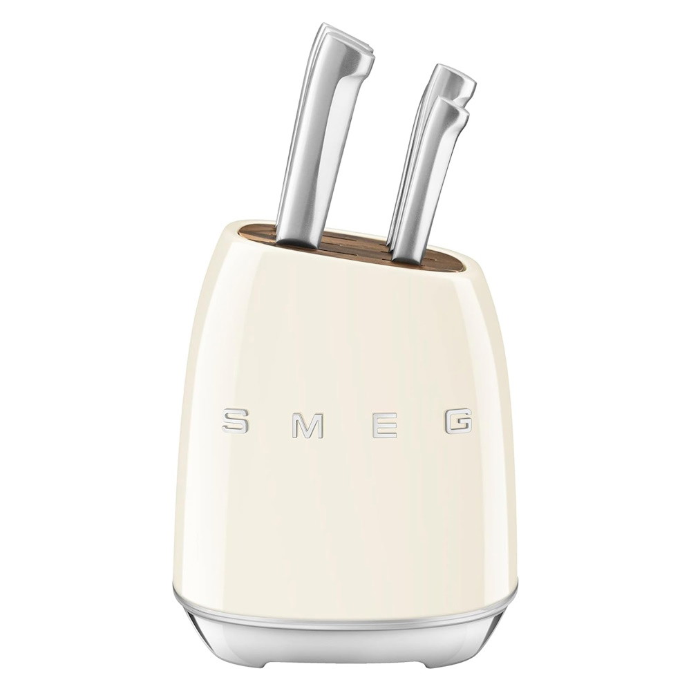 Picture of SMEG Knife Block Set - Cream