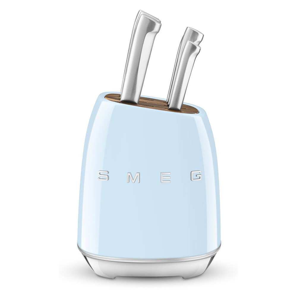 Picture of SMEG Knife Block Set - Pastel Blue