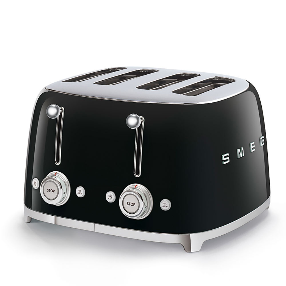 Picture of SMEG Retro 4x4-Slice Toaster - Black