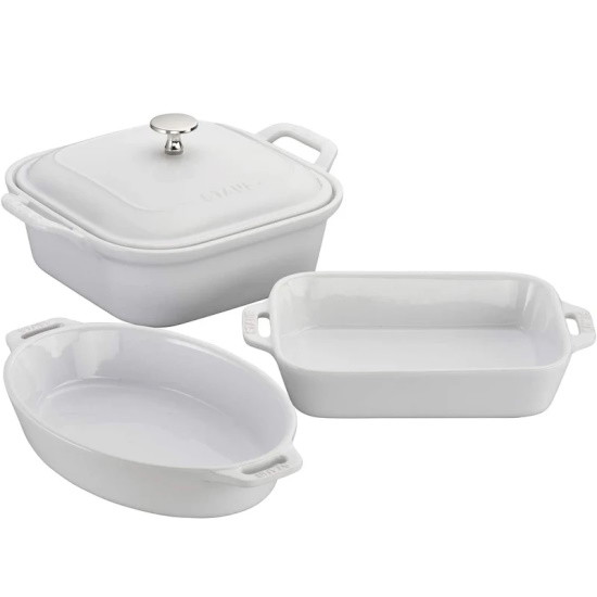 Picture of Staub 4-Piece Mixed Baking Dish Set - White