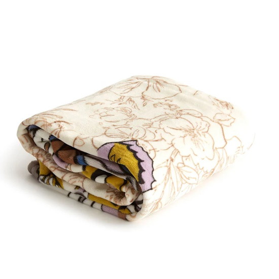 Picture of Vera Bradley Plush Throw Blanket - Wing Neutral