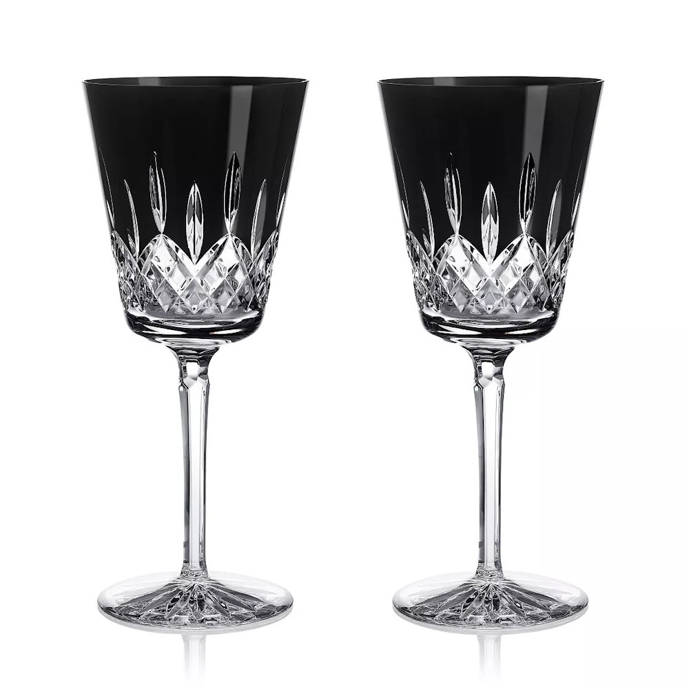 Picture of Waterford Set of 2 Lismore Black Goblets - 9oz.