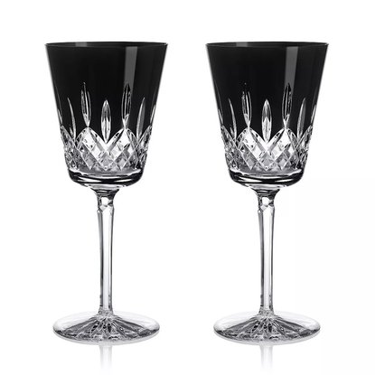 Picture of Waterford Set of 2 Lismore Black Goblets - 9oz.