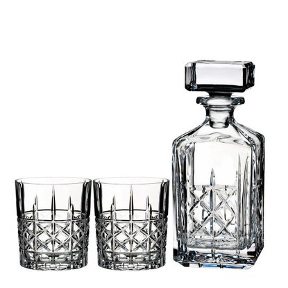 Picture of Waterford Brady Decanter & Set Of 2 DOF Glasses