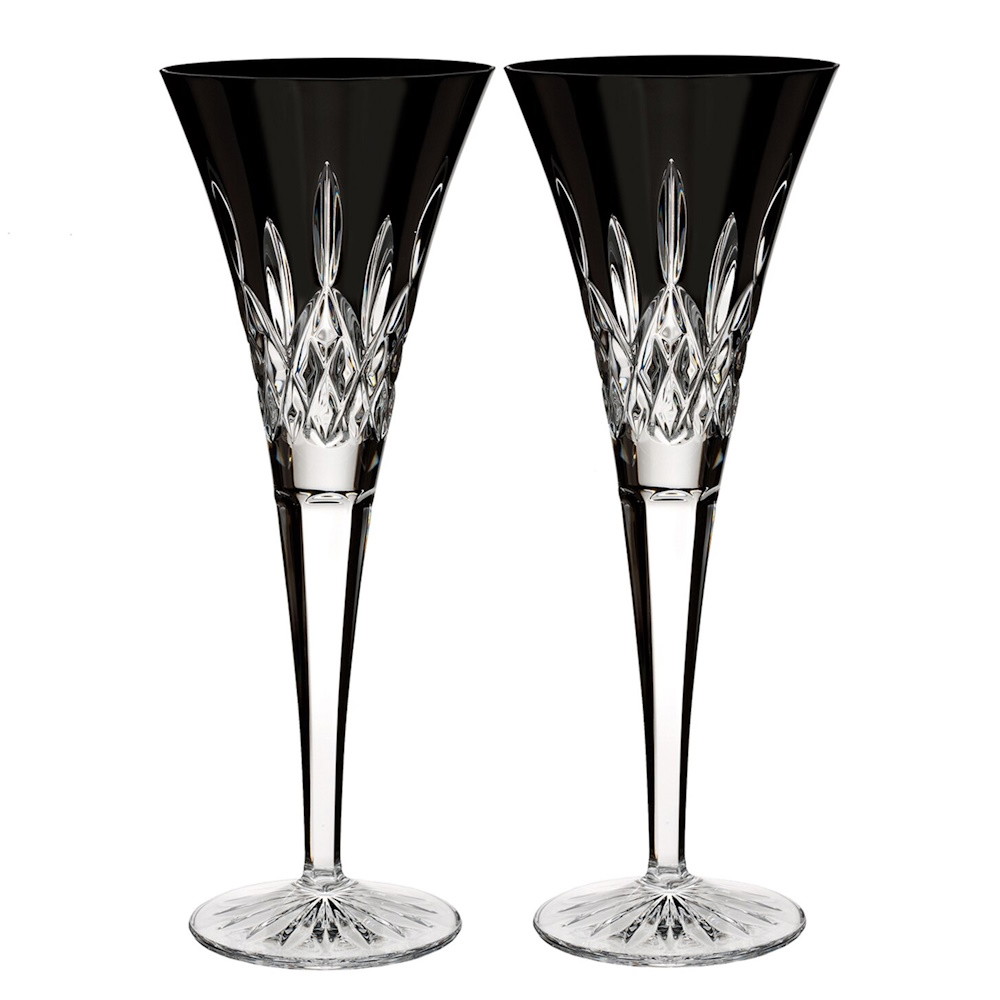 Picture of Waterford Lismore Black Champagne Flutes - Set of 2