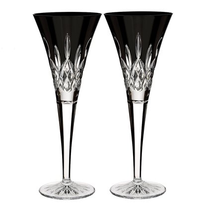 Picture of Waterford Lismore Black Champagne Flutes - Set of 2