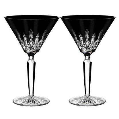 Picture of Waterford Lismore Black Martini Glasses - Set of 2