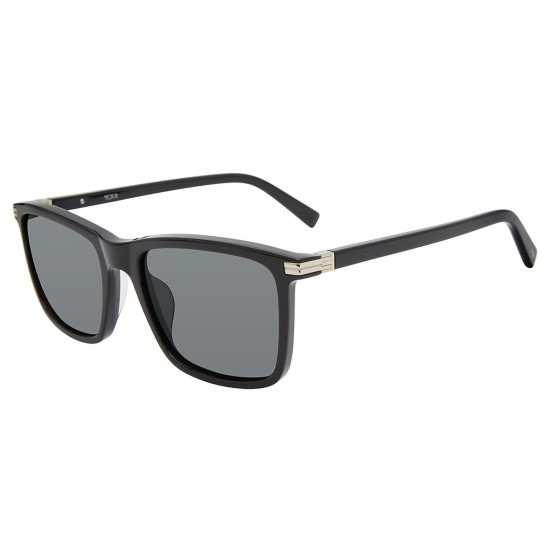 Picture of Tumi Black Square Sunglasses with Grey Gradient Lens