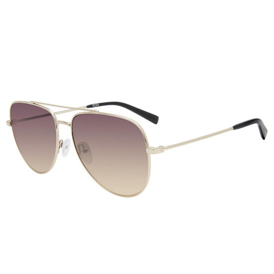 Picture of Tumi Gold Aviator Sunglasses with Gold/Brown Lens