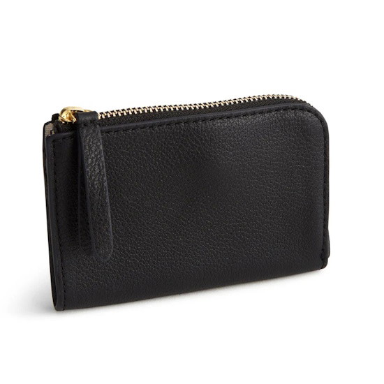 Picture of Vera Bradley Leather Zip Card Pouch - Moonless Night