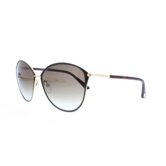 Picture of Tom Ford Penelope Sunglass - Shiny Rose Gold, Grad Brown Lens