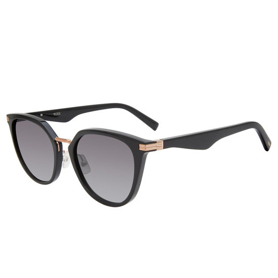 Picture of Tumi Black/Gold Cat Eye Sunglasses with Grey Gradient Lens