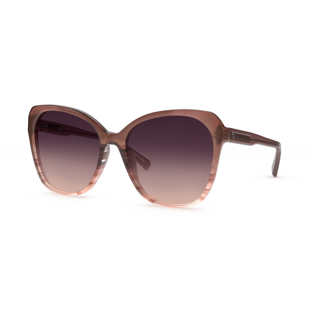 Picture of Tumi Cat-Eye Sunglasses - Transparent Brown/Brown Gradient