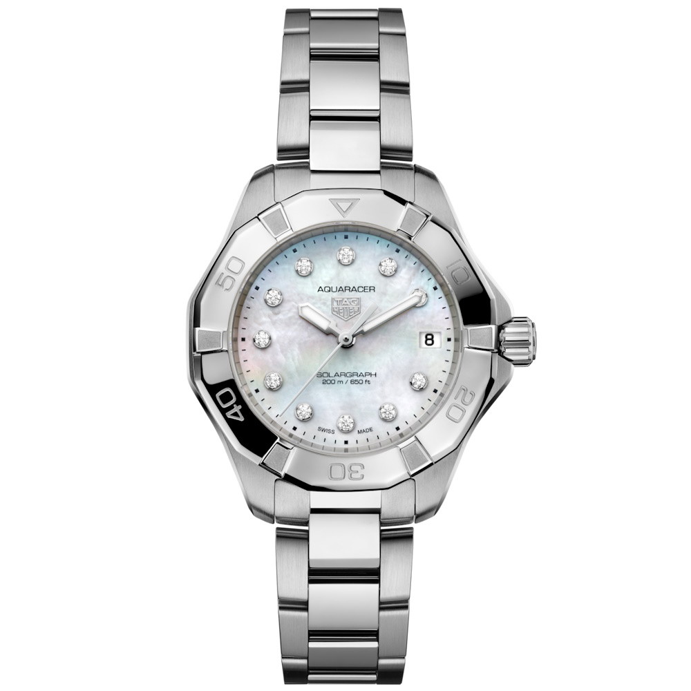 Picture of TAG Heuer Aquaracer 200 Solargraph Watch with MOP/Diamond Dial