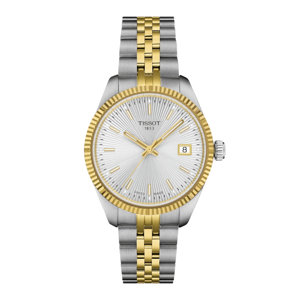 Picture of Tissot Ballade 34mm Two-Tone Steel Watch with Silver Dial