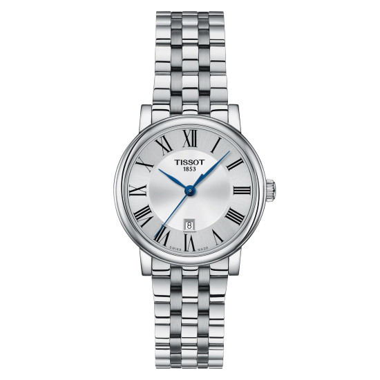 Picture of Tissot Carson Premium Lady Steel Watch with Silver Roman Dial