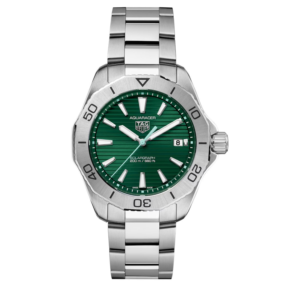 Picture of TAG Heuer Aquaracer Solargraph 40mm Watch with Green Dial