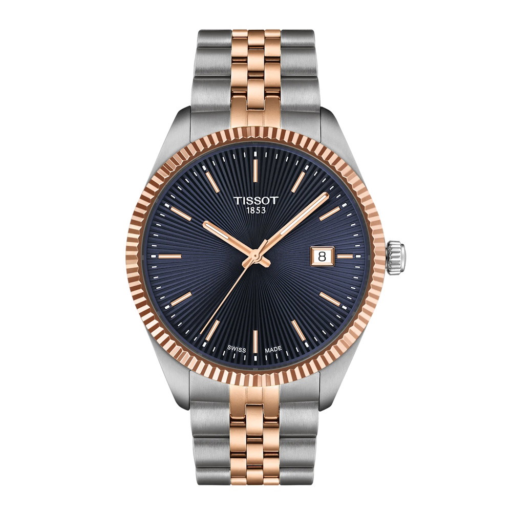 Picture of Tissot Ballade 40mm Two-Tone Stainless Steel Watch w/Blue Dial