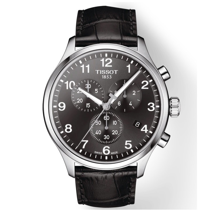 Picture of Tissot Chrono XL Classic Watch with Black Leather Strap