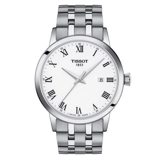 Picture of Tissot Classic Dream Steel Watch with White Roman Dial