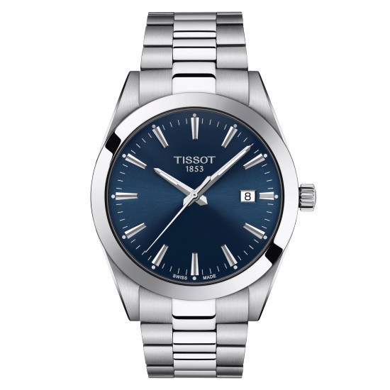 Picture of Tissot Gentleman Stainless Steel Watch with Blue Dial